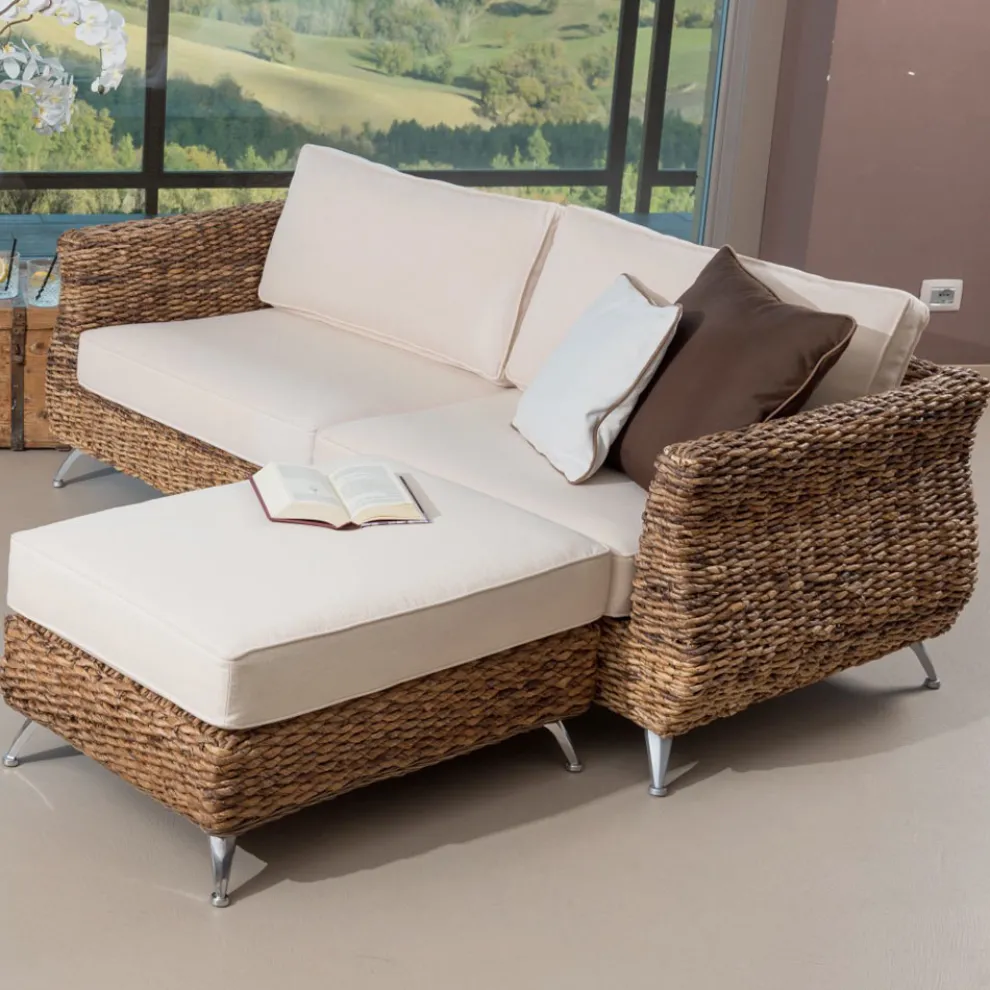 Wohnzimmer im Freien in Bananenweberei mit Kissen - Legolas