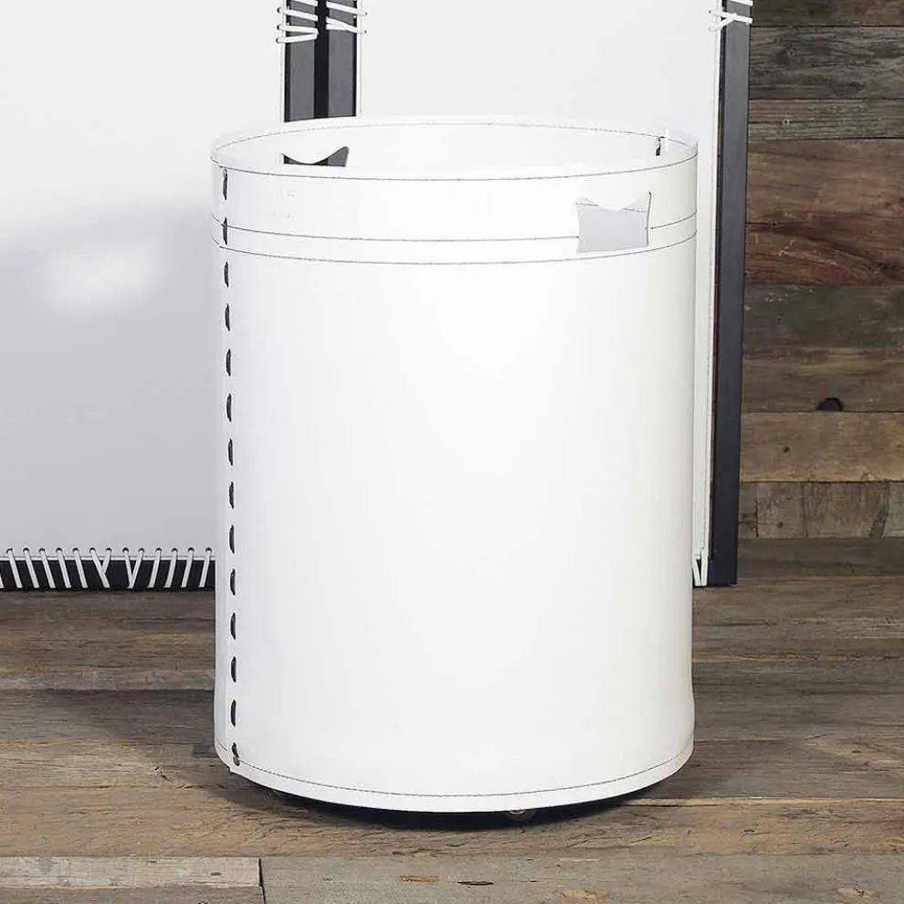 Brennholzhalter aus Leder für Kamin- / Herdabschlüsse 100% Made in Italy