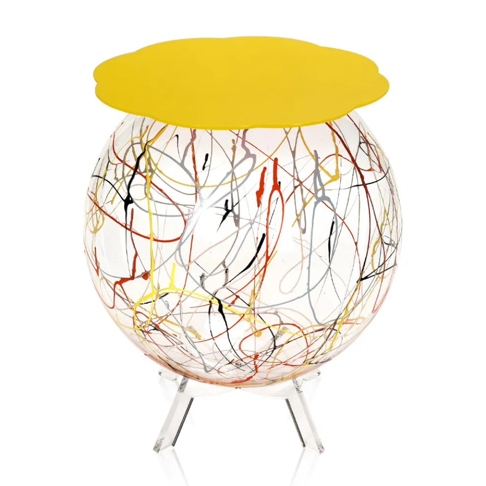 Vielseitiger Nachttisch aus recycelbarem farbigem Plexiglas - Paolone