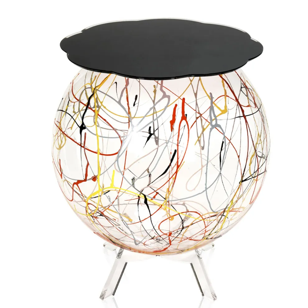 Vielseitiger Nachttisch aus recycelbarem farbigem Plexiglas - Paolone