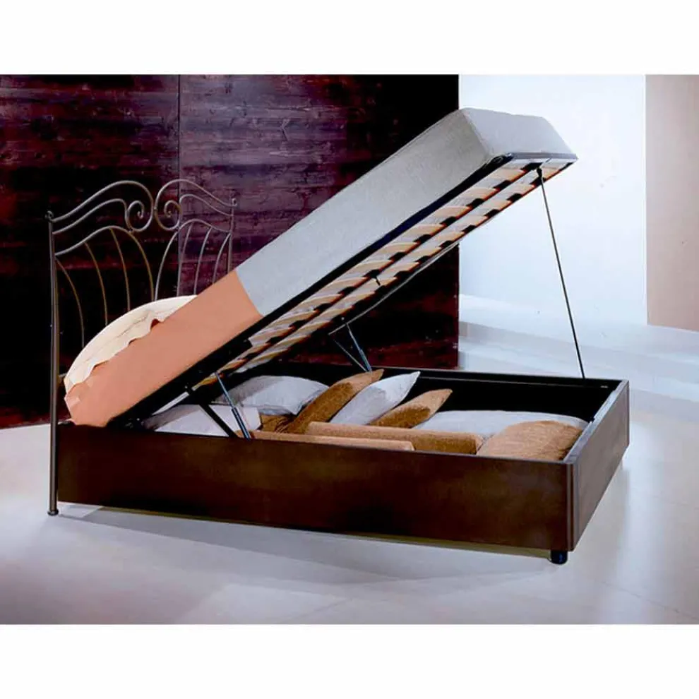 Nettuno Doppelbett aus Schmiedeeisen in Design