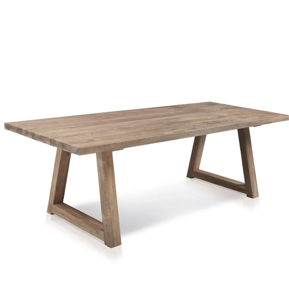 Esstisch für den Außenbereich aus recyceltem Teakholz Made in Italy - Bambi