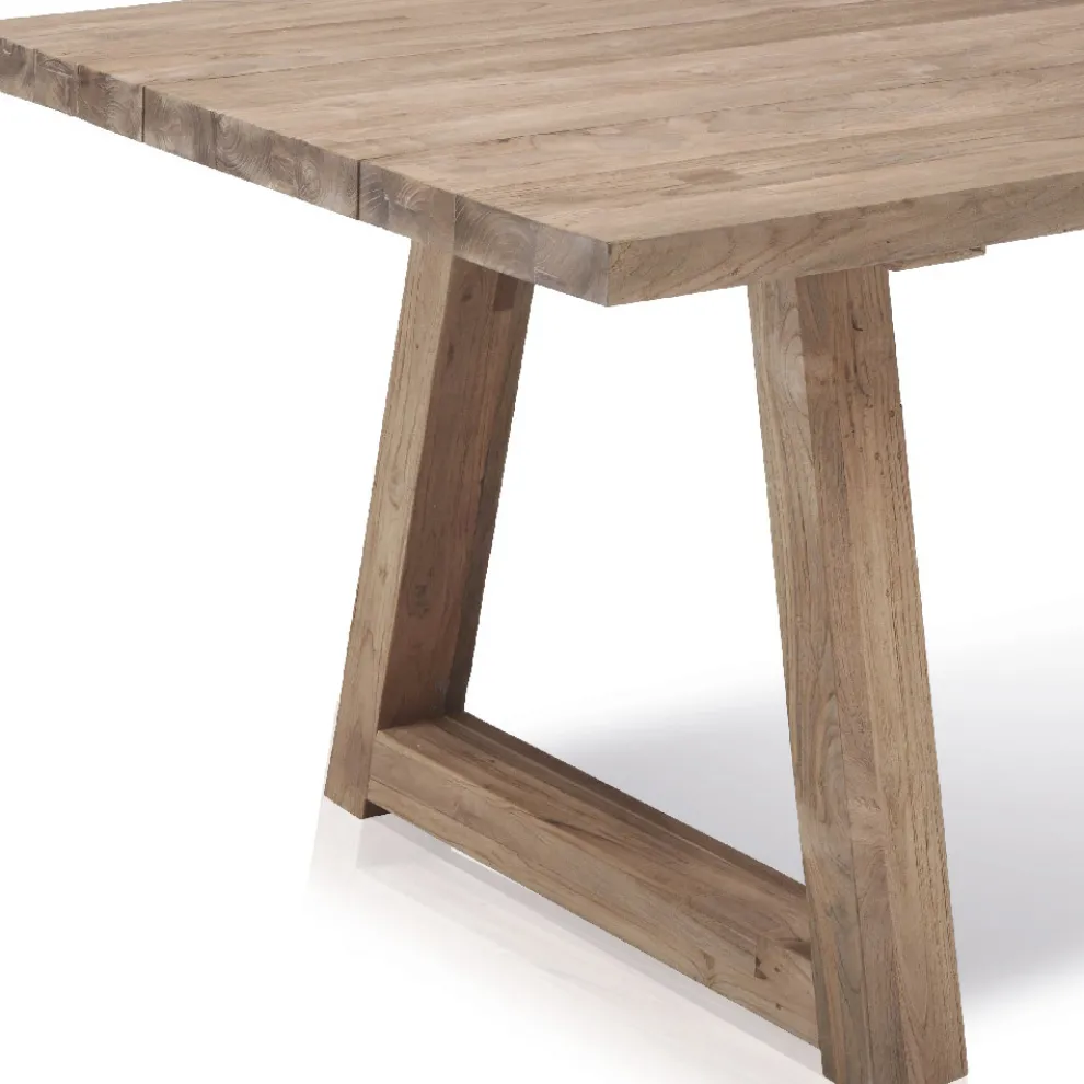 Esstisch für den Außenbereich aus recyceltem Teakholz Made in Italy - Bambi