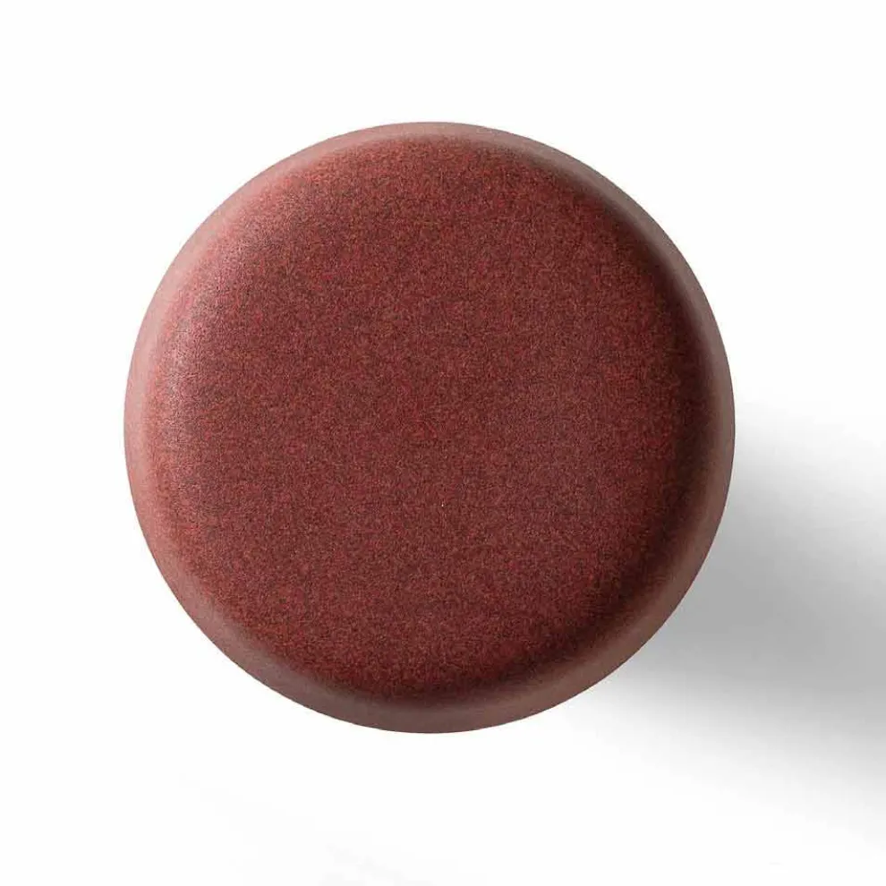 Runder Garten Couchtisch aus farbigem Polyethylen Made in Italy - Desmond