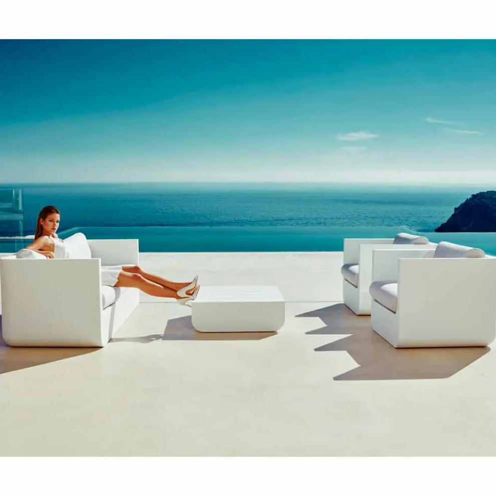 Weißer Wohnzimmersatz Vondom Ulm im Freien, modernes Design