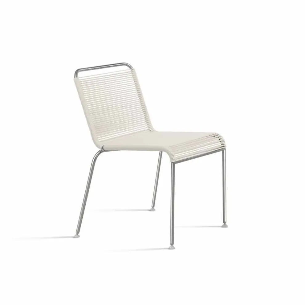 Outdoor Design Stuhl aus Stahl und PVC Made in Italy - Madagaskar