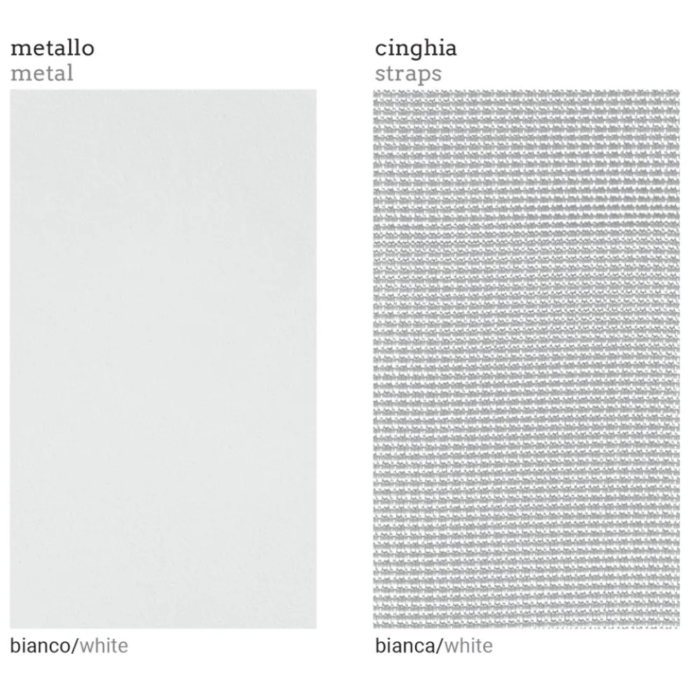 Außensessel mit rechter Ecke aus Aluminium und Gurten Made in Italy - Juliediv