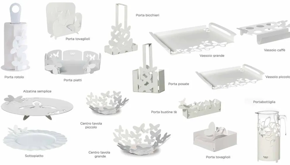 Moderner handgemachter Küchenrollenhalter aus Eisen, Made in Italy - Leiden