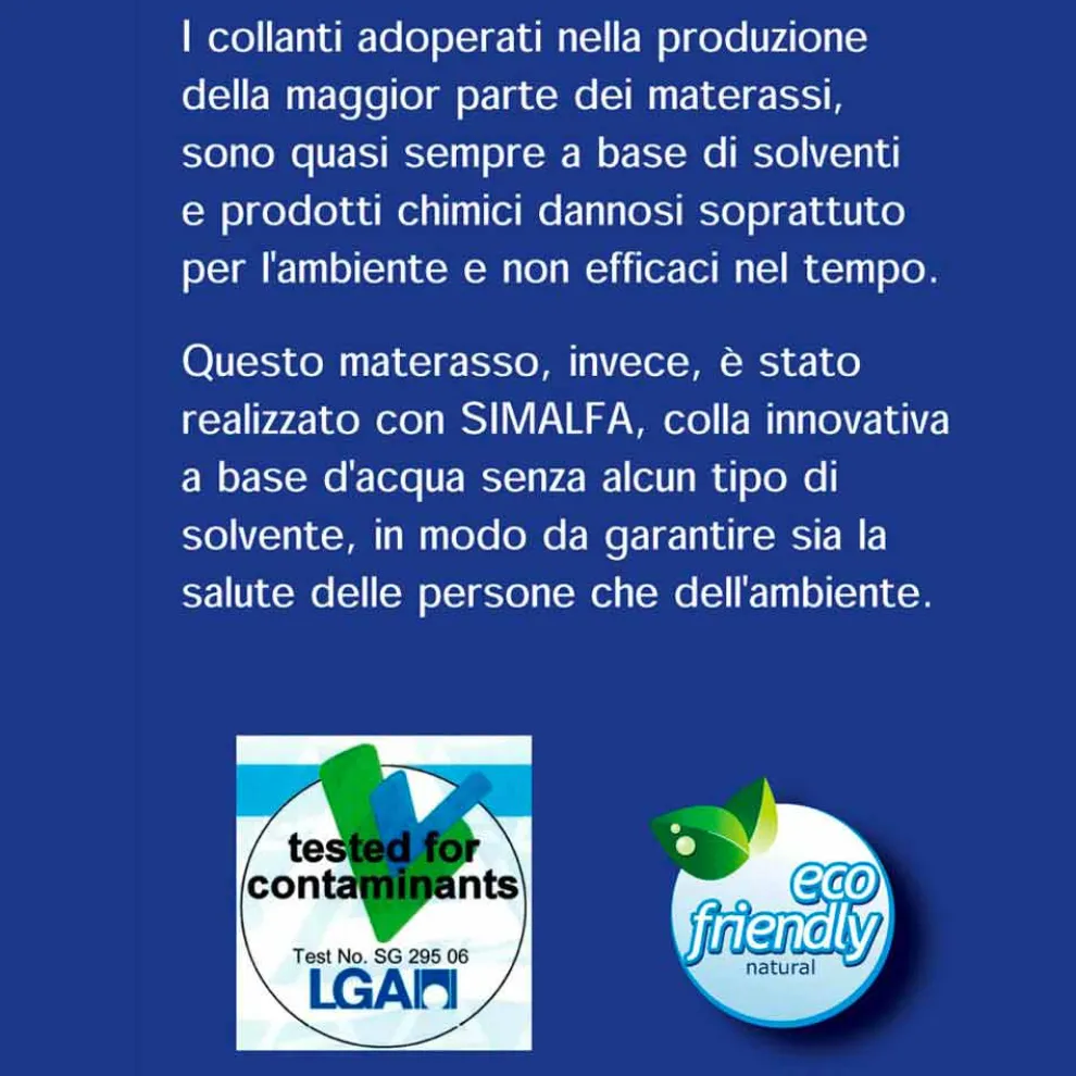 Bio3 Anti-Milben-Quadrat- und Halbmatratze mit abnehmbarem Bezug mit 7 tragenden Zonen - Trifo