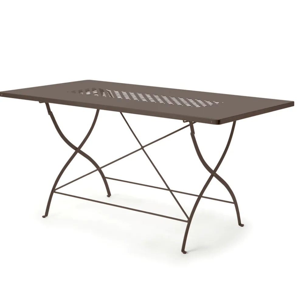 Outdoor-Klapptisch aus verzinktem Stahl Made in Italy - Selvaggia