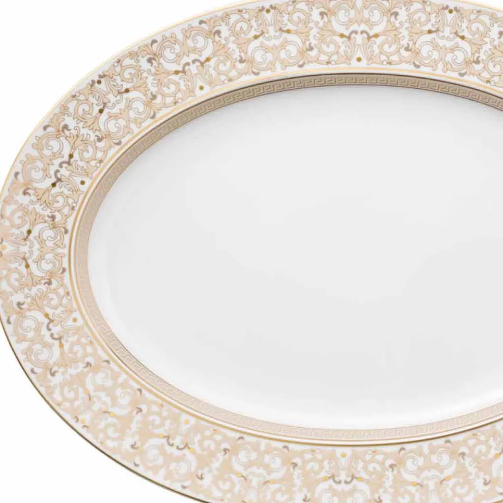 Rosenthal Versace Medusa Gala Oval 40cm Schale aus Porzellan Design
