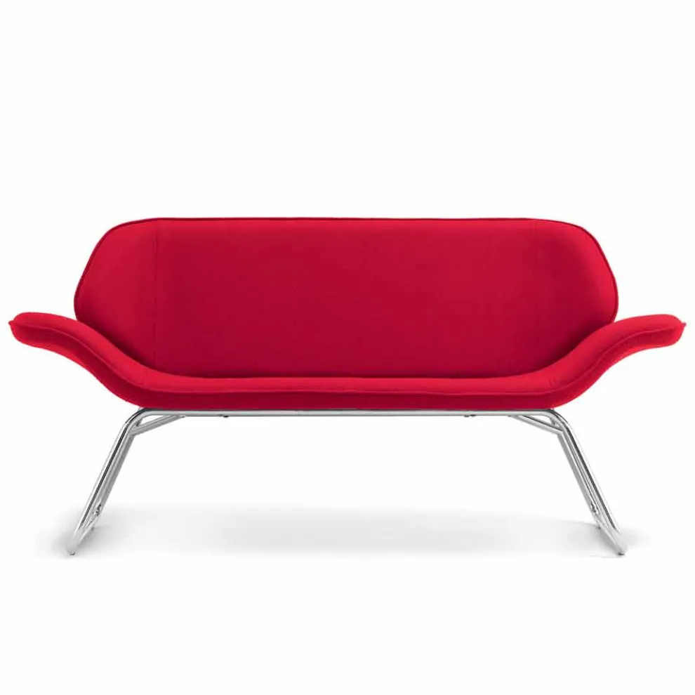 Design Wartzimmer Sofa aus Kunstleder made in Italy Cesare
