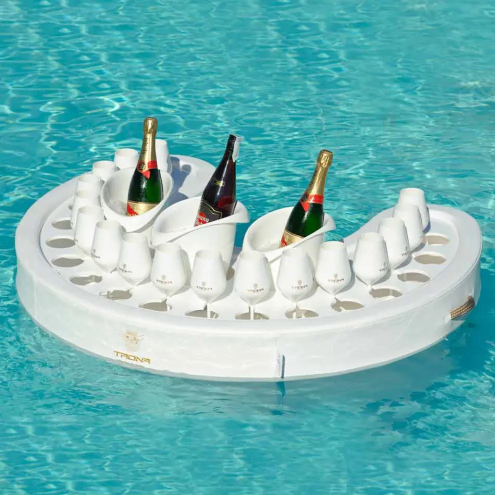 Schwimmende Poolbar mit 17 Trinkbecher und Eiswürfelbehälter