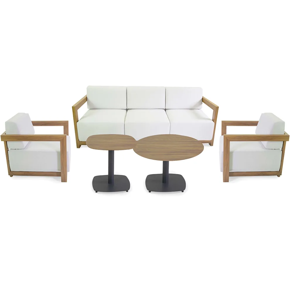 Aluminium-Wohnzimmer mit Thermotransfer-Holz-Effekt - Camper