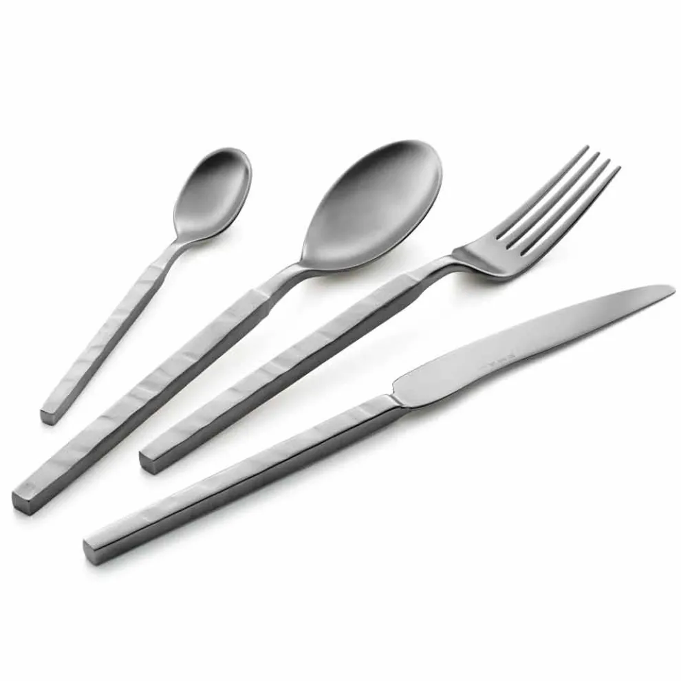 Komplettes Stahlbesteck-Set 24-teiliges Design Made in Italy - Tricky