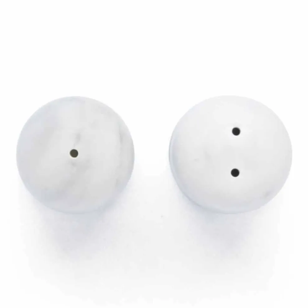 Salz- und Pfefferbehälter aus Carrara- und Marquinia-Marmor Made in Italy - Xino