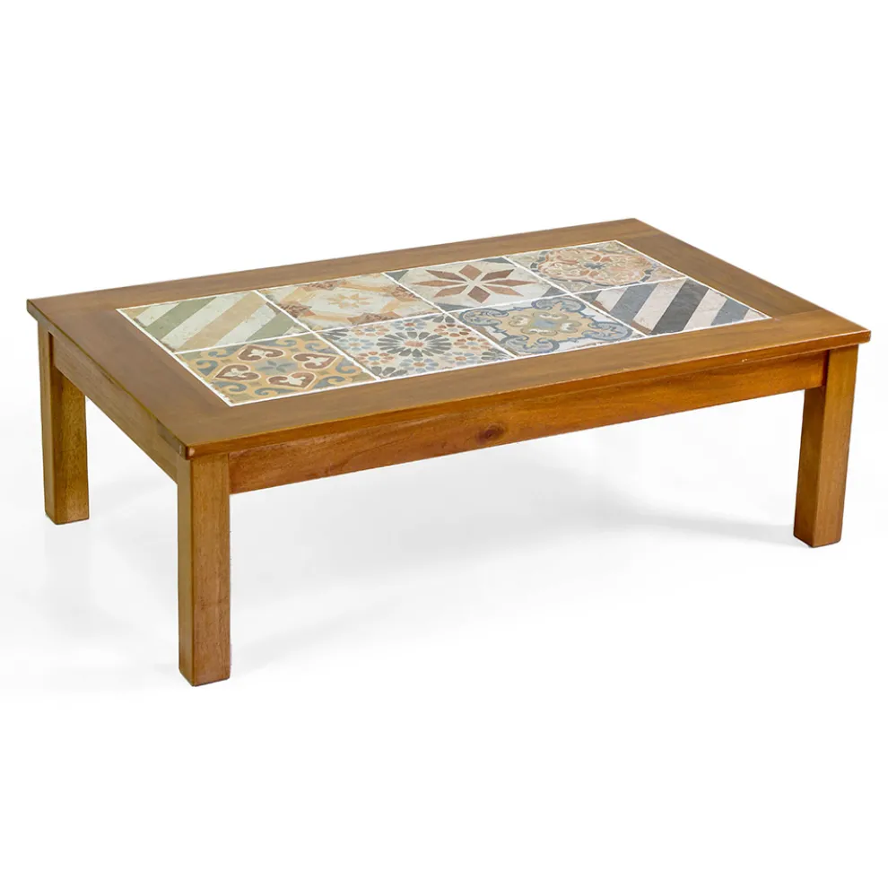 Garten Lounge Set aus geöltem Akazienholz Naturfarbe - Technisch