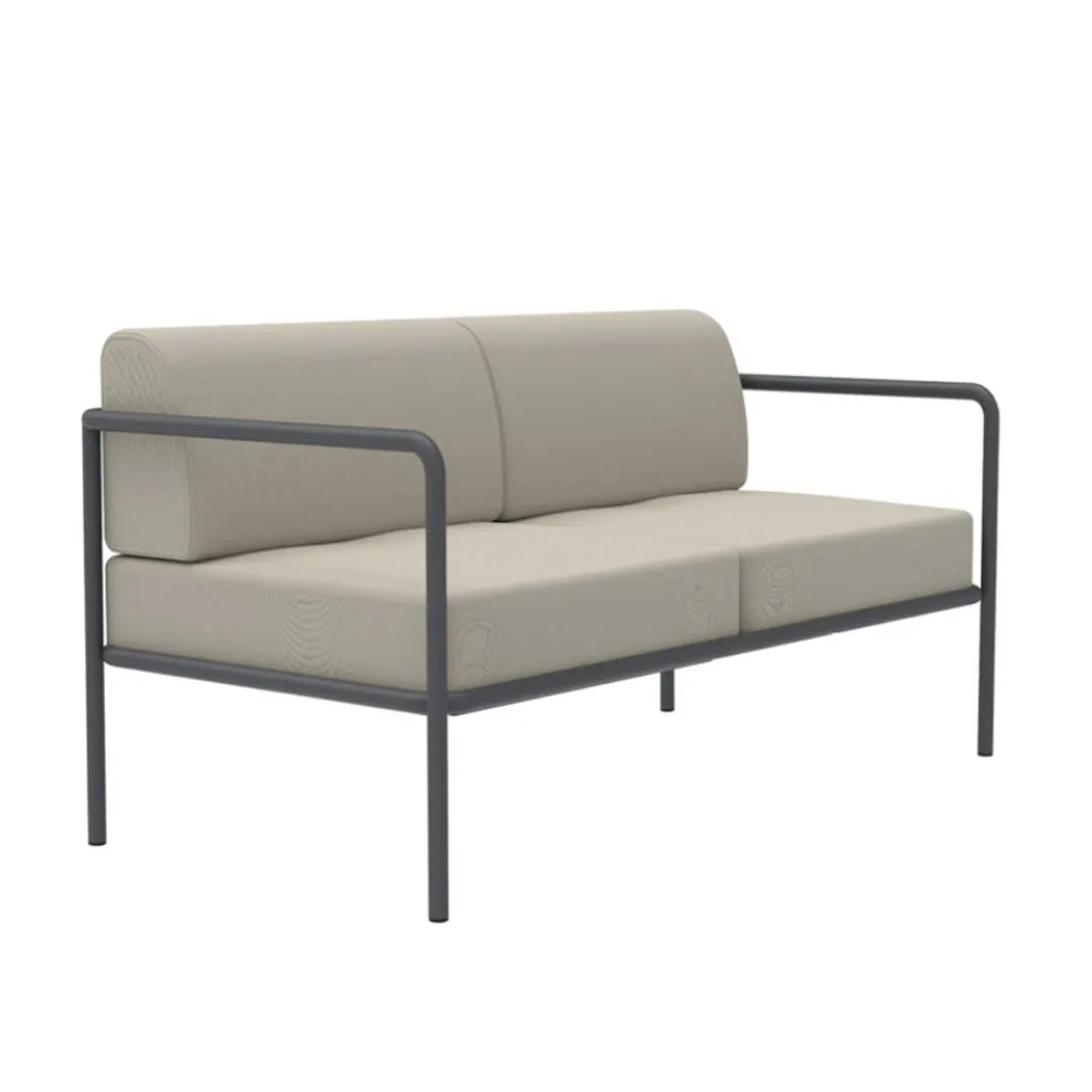 Outdoor-Sofa aus Stahl in verschiedenen Größen und Kissen Made in Italy - Arwen