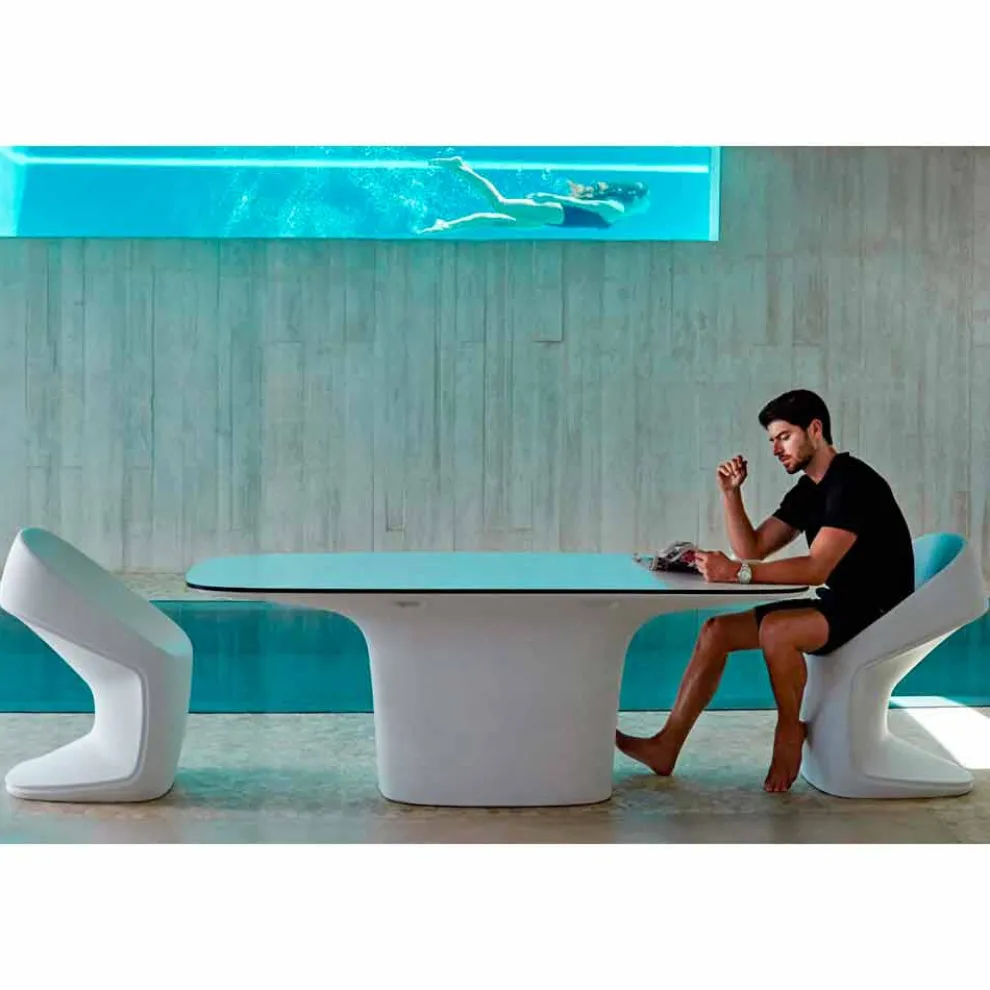 Vondom Ufo weißen Gartenstuhl, modernes Design 56x62x83 cm