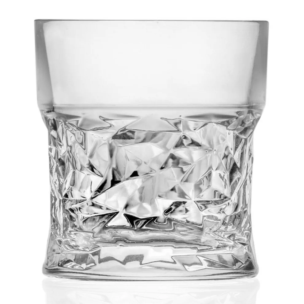 Niedrige Trinkgläser in Eco Crystal Square Dekoration 12 Stück - Ritmo