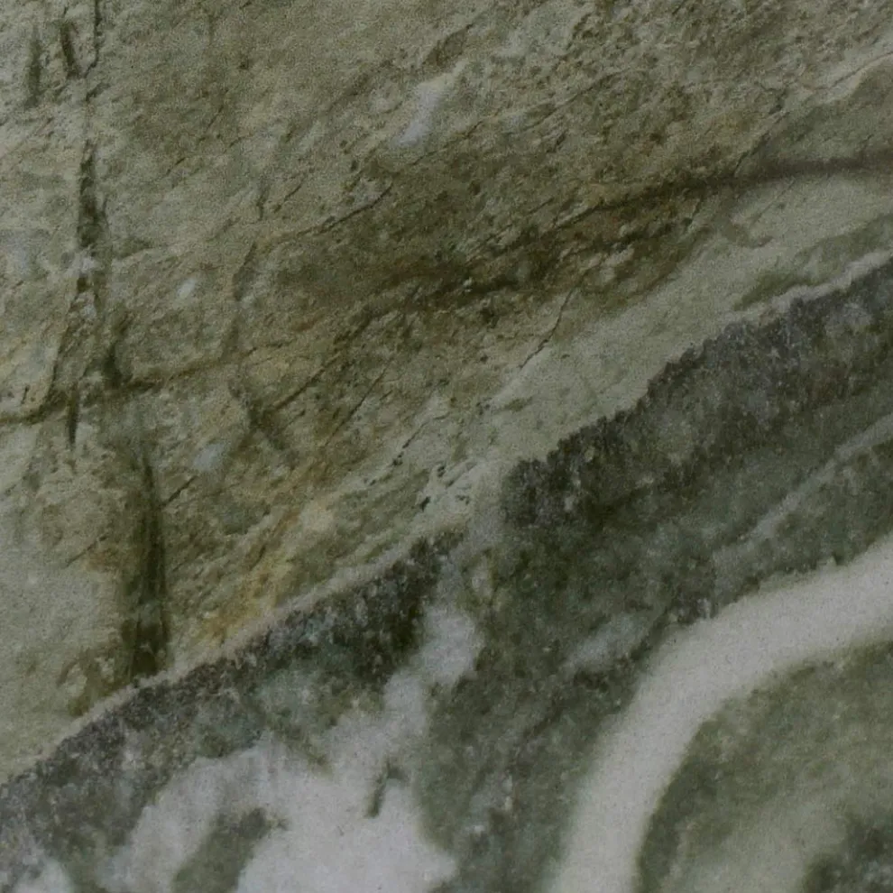 Gartentisch mit Holzsockel und Royal Peacock-Keramikplatte - Infinity