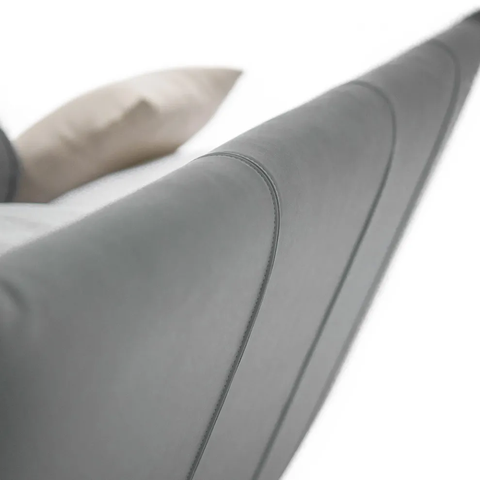 Luxuriöses Design-Doppelbett aus Kunstleder oder Stoff Made in Italy - Generus