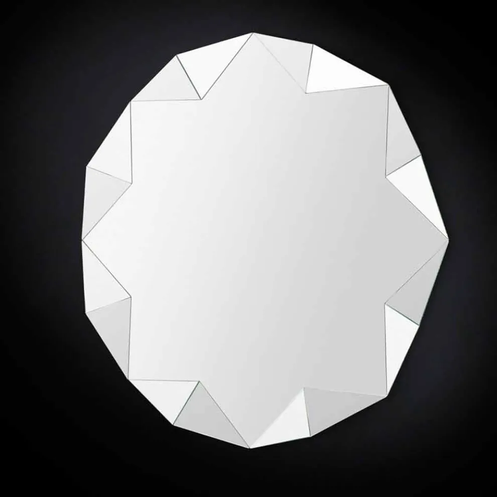 Wandspiegel in modernem Design dreidimensional Diamond