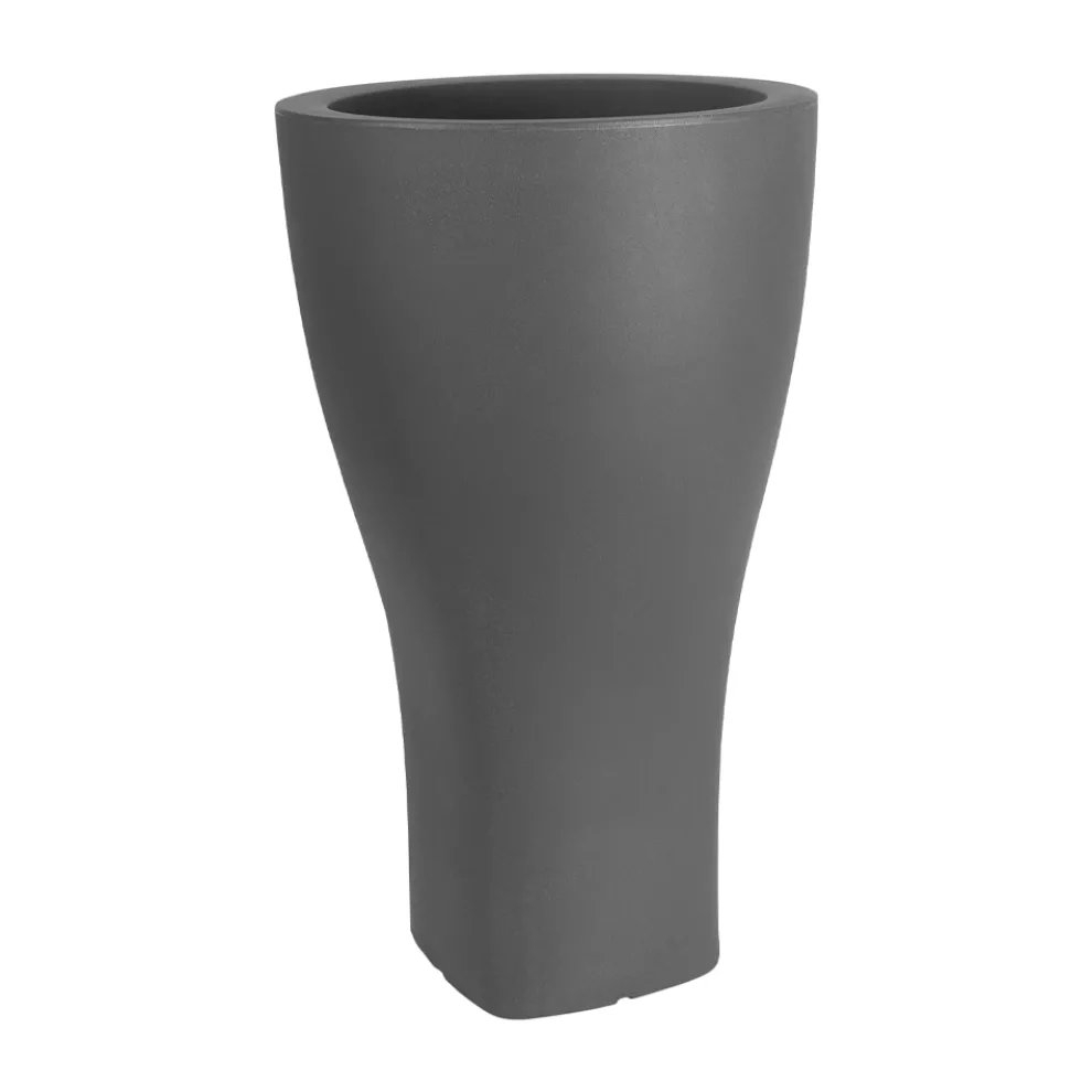 Runder farbiger Gartentopf aus Polyethylen Made in Italy - Tremont