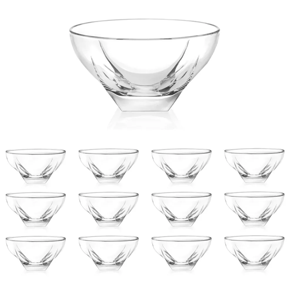 Obst- oder Eisbecher in farbigem Öko-Kristall 13 Stück - Amalgam