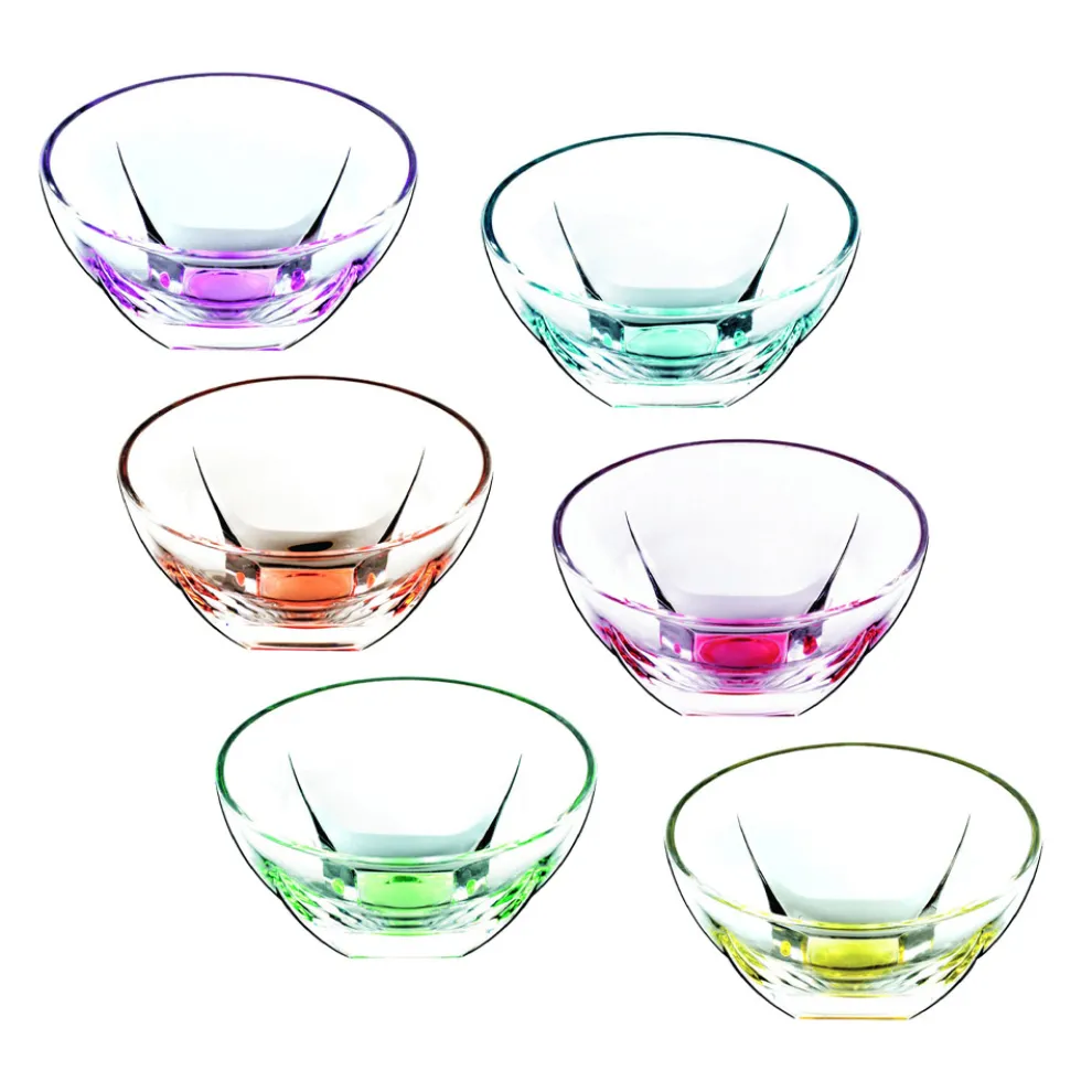 Obst- oder Eisbecher in farbigem Öko-Kristall 13 Stück - Amalgam