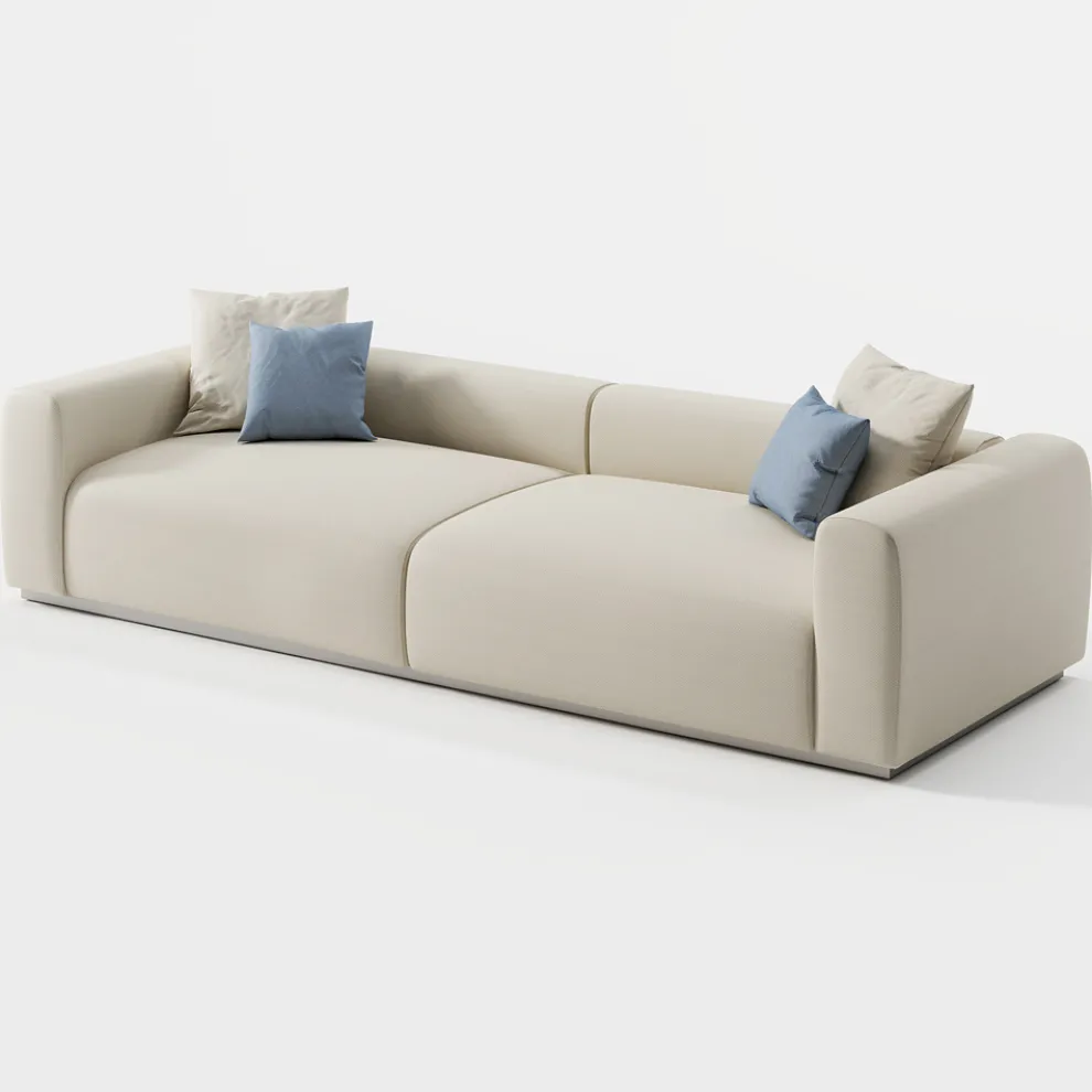 Zusammensetzung des Gartensofas aus Marinesperrholz Made in Italy - Bahias