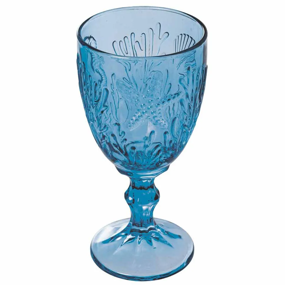 12 Stück farbige Wein- oder Wasserglasgläser - Mazara