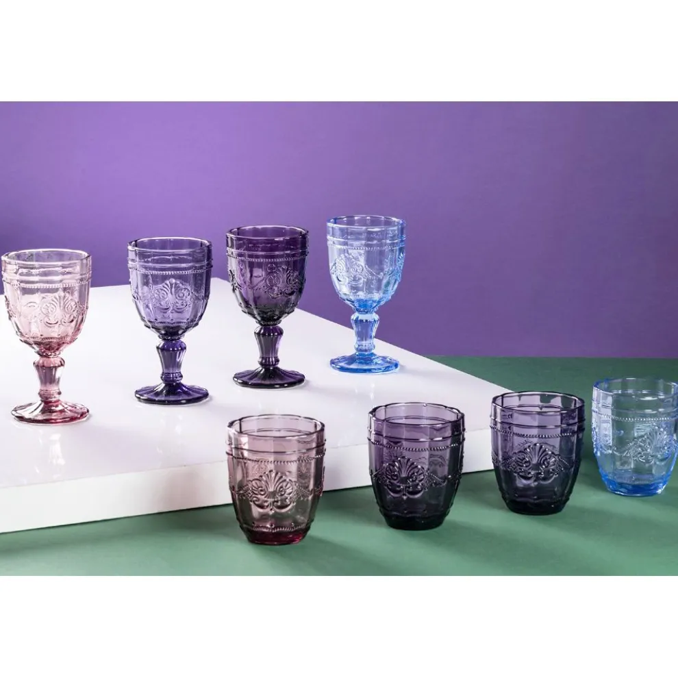 12er Set Glaskelche 265 ml mit Arabesken-Dekor - Arabisch
