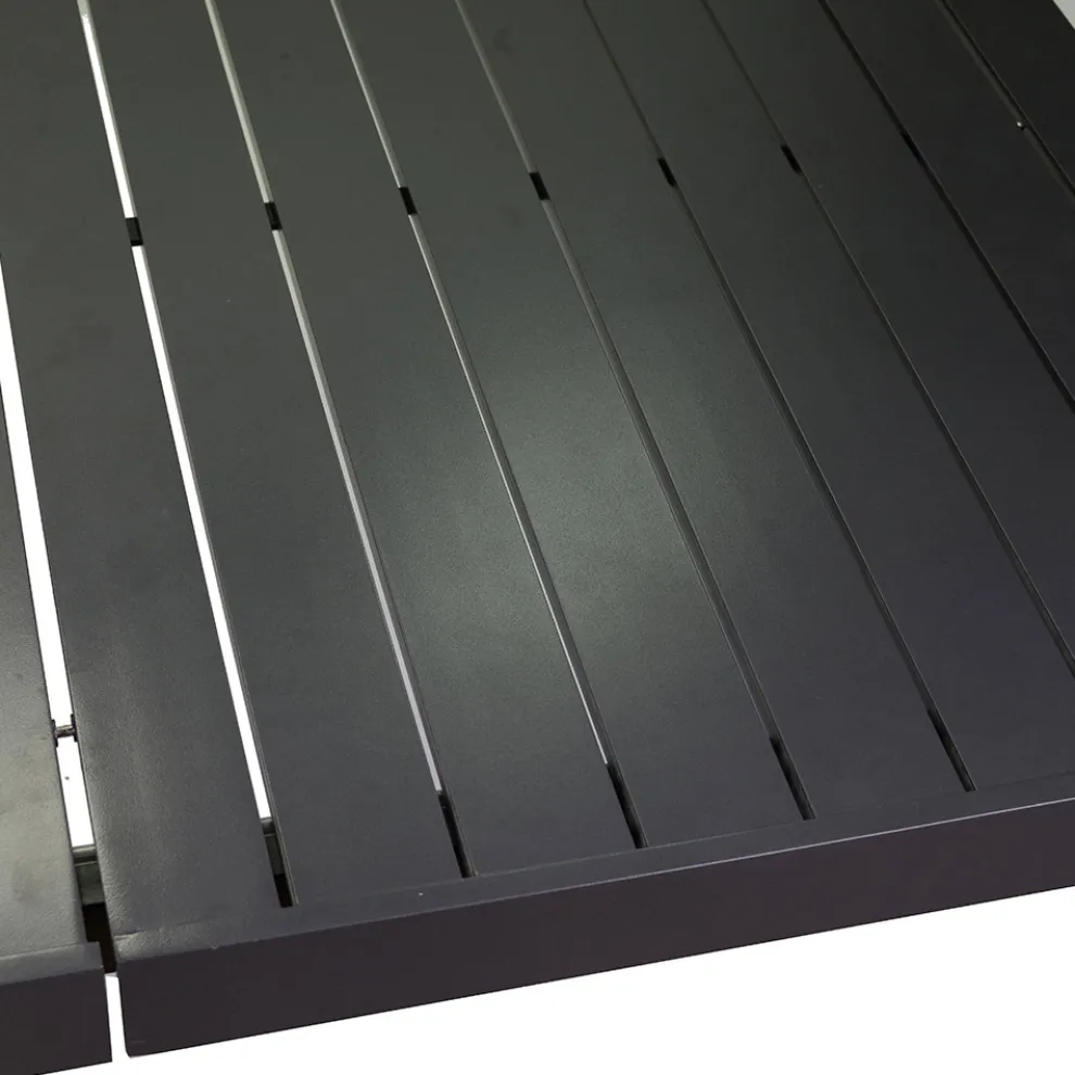 Rechteckiger Tisch ausziehbar auf 240 cm für den Außenbereich aus Aluminium - Sheet