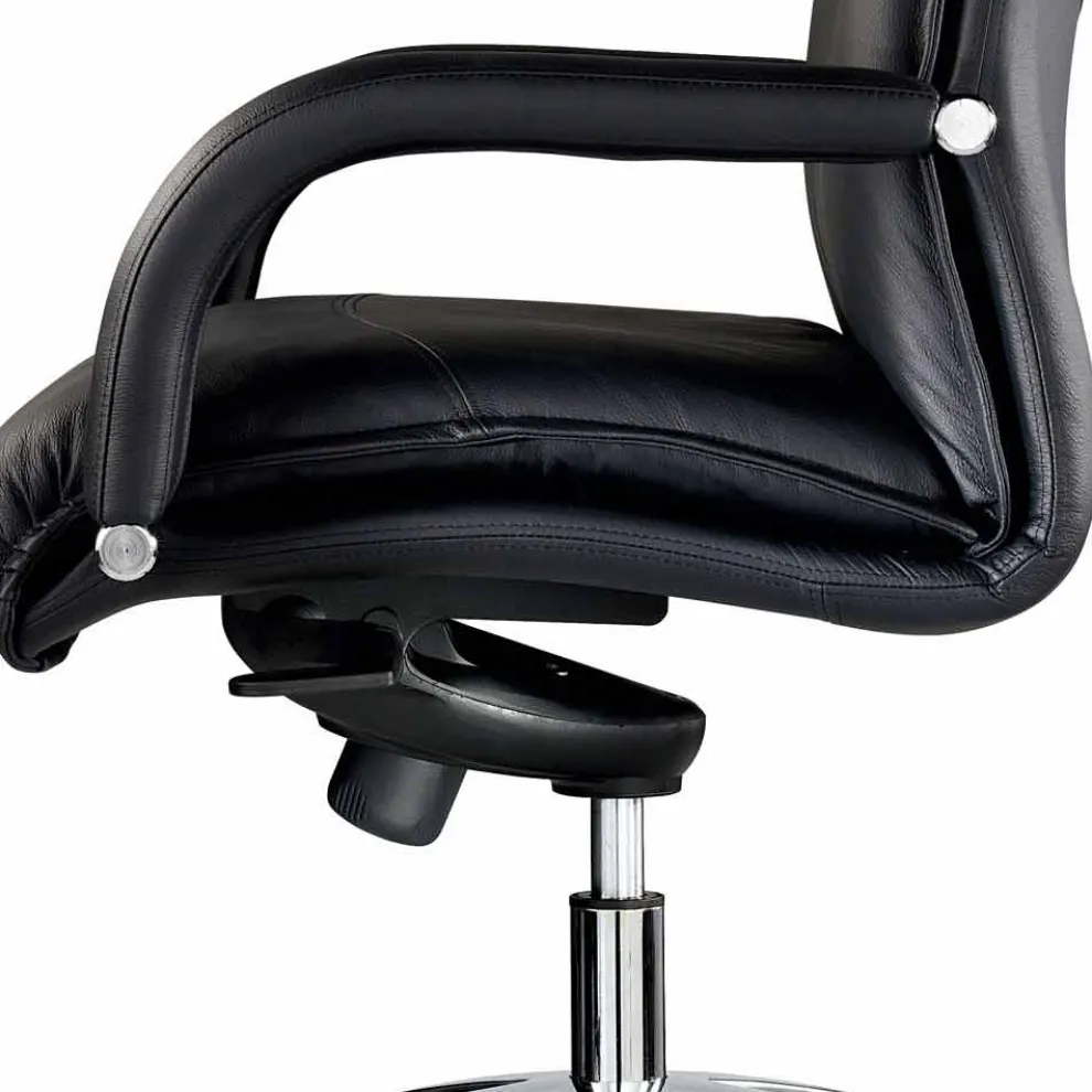 Bürodrehsessel aus Leder und Kunstleder - Oliviero