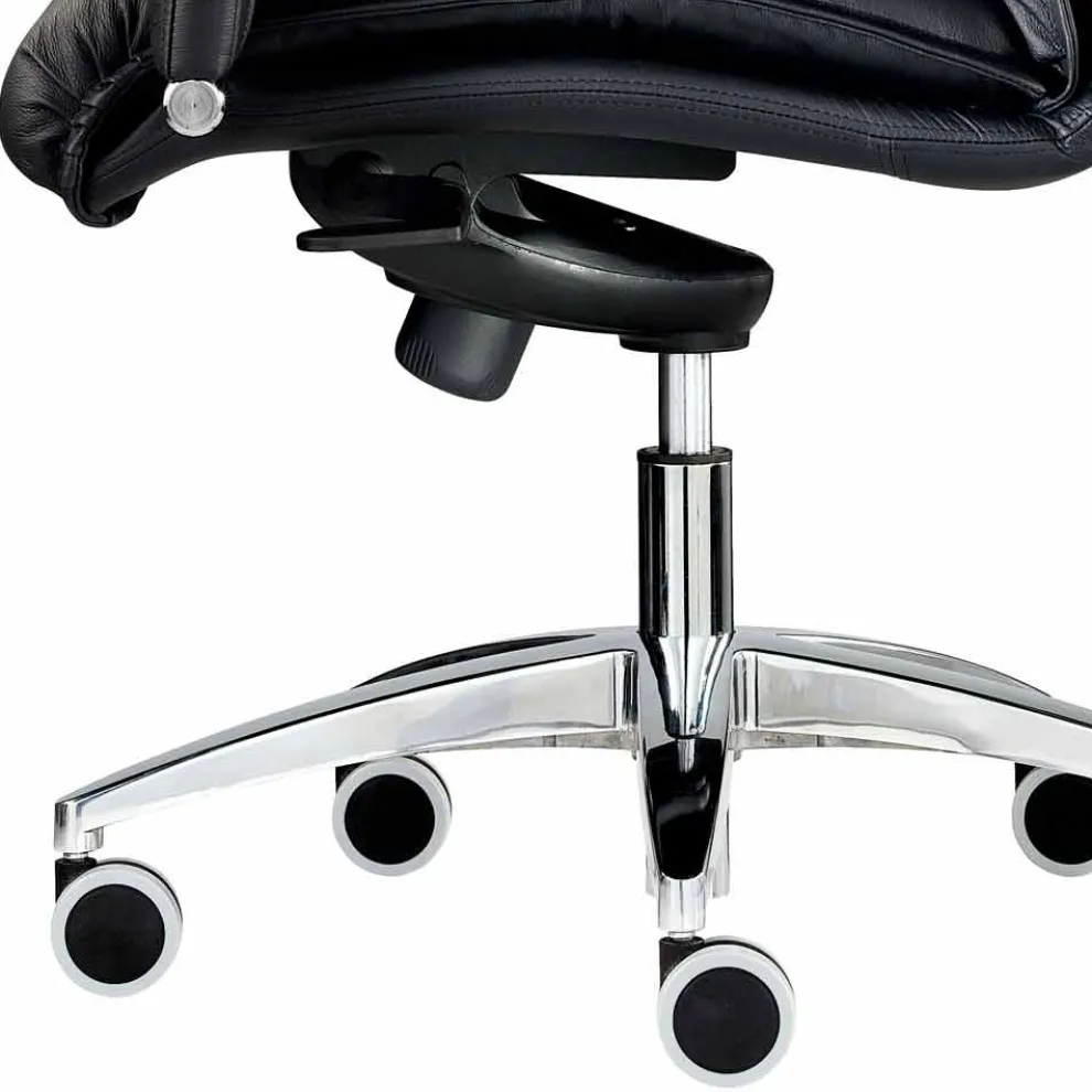 Bürodrehsessel aus Leder und Kunstleder - Oliviero