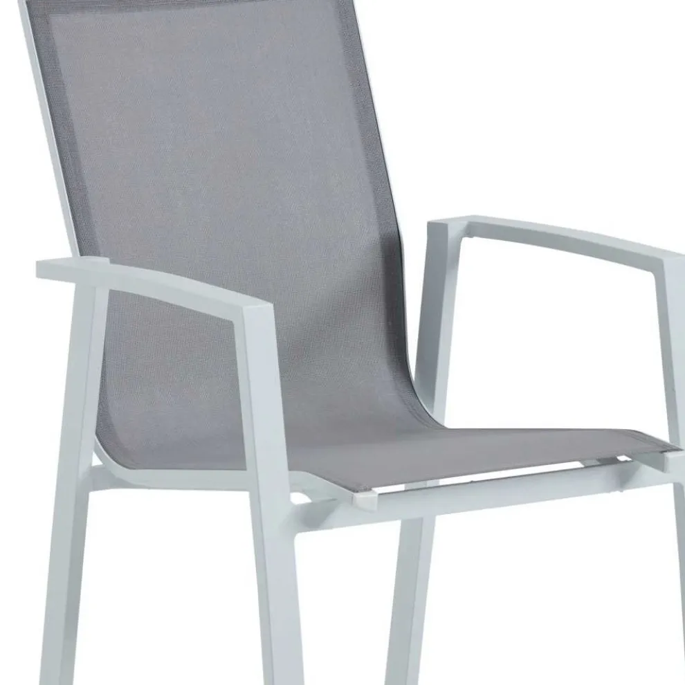 Outdoor-Sessel aus Aluminium und Textilene - Karte