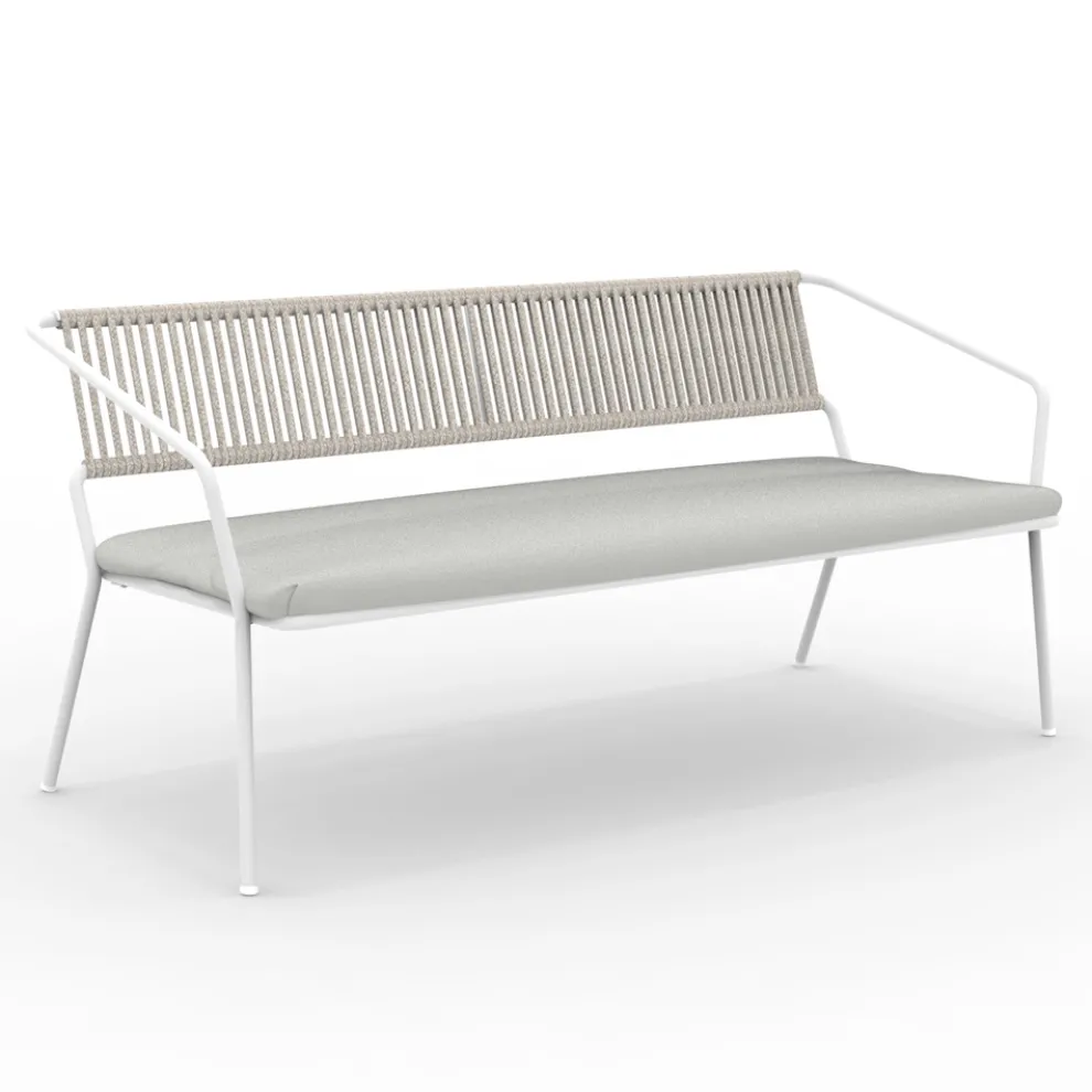 2-Sitzer-Sofa für den Garten mit Kissen inklusive Made in Italy - Prato