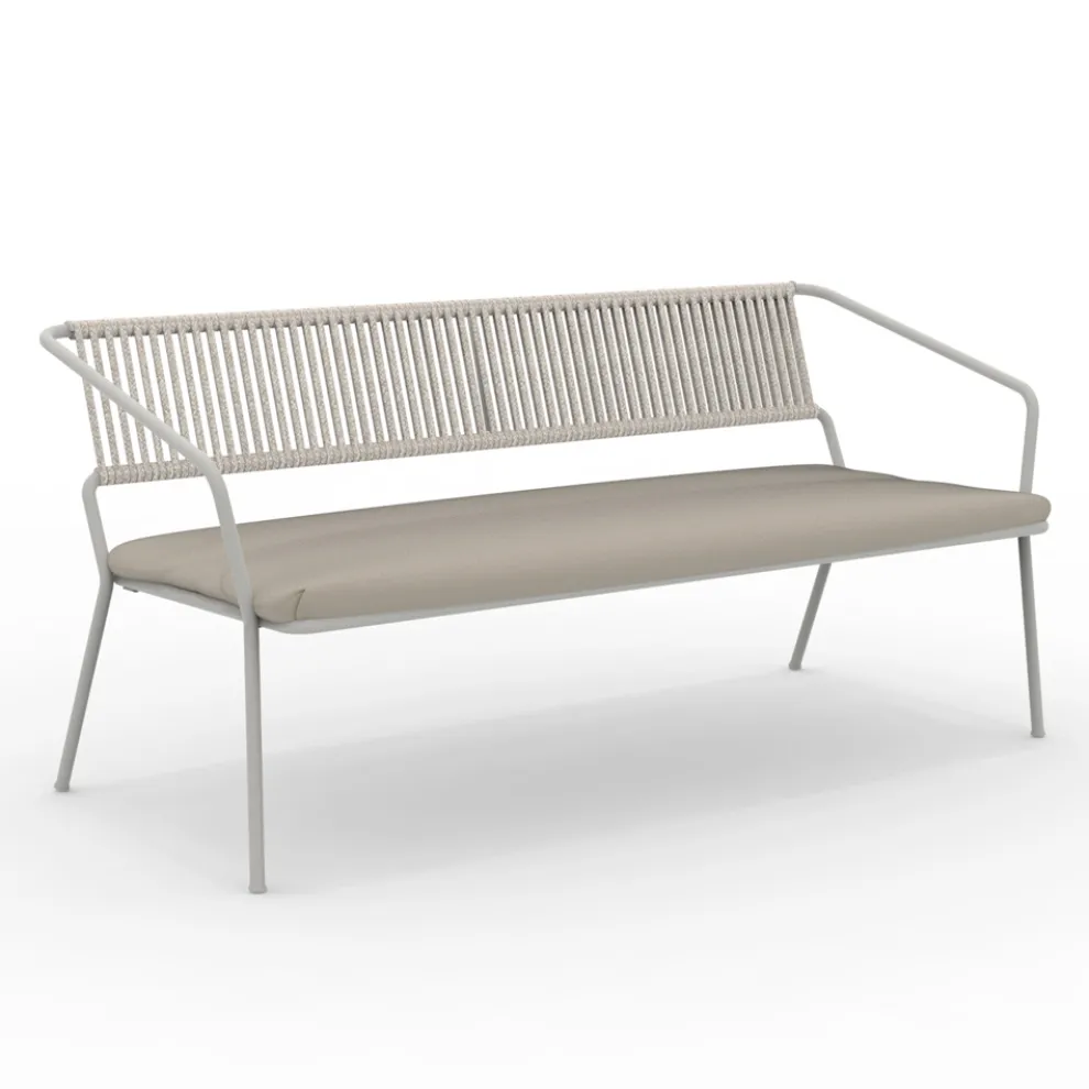 2-Sitzer-Sofa für den Garten mit Kissen inklusive Made in Italy - Prato