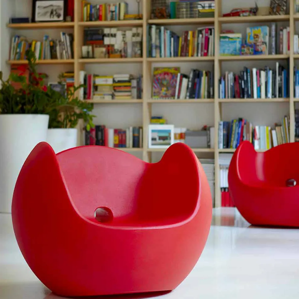 Design Garten / Indoor Schaukelstuhl Slide Blos, made in Italy