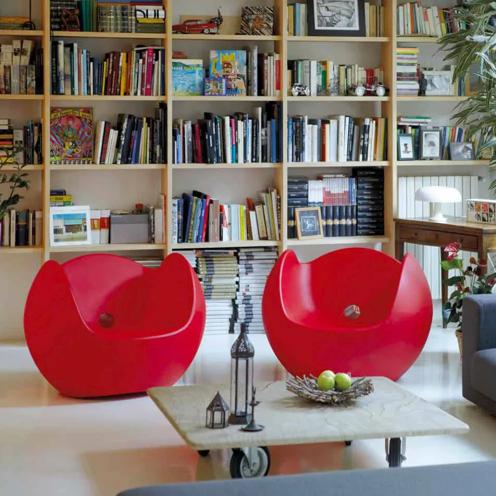 Design Garten / Indoor Schaukelstuhl Slide Blos, made in Italy