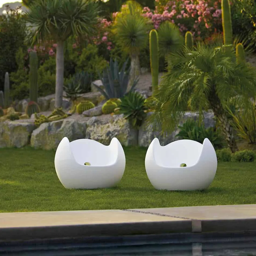 Design Garten / Indoor Schaukelstuhl Slide Blos, made in Italy