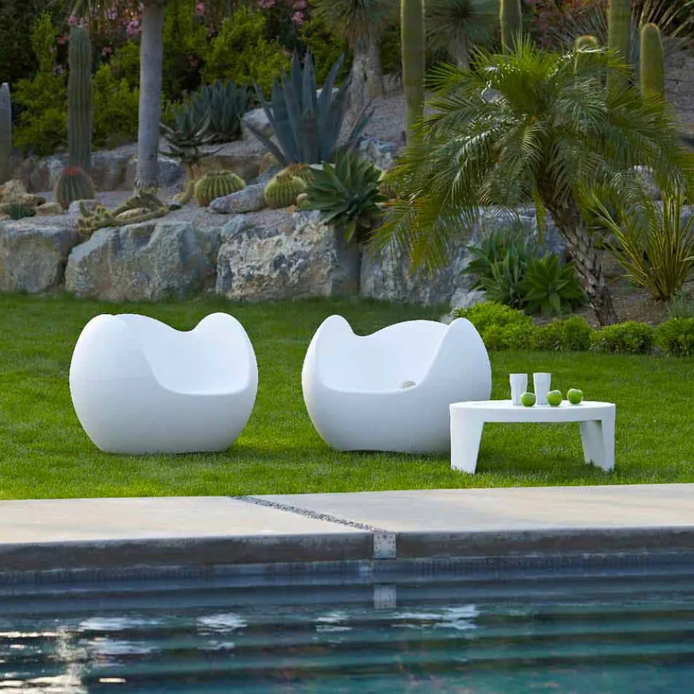 Design Garten / Indoor Schaukelstuhl Slide Blos, made in Italy