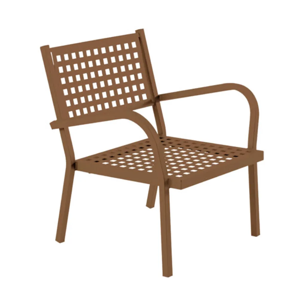 Stapelbarer Gartensessel aus Stahl Made in Italy 2 Stück - Aberdeen