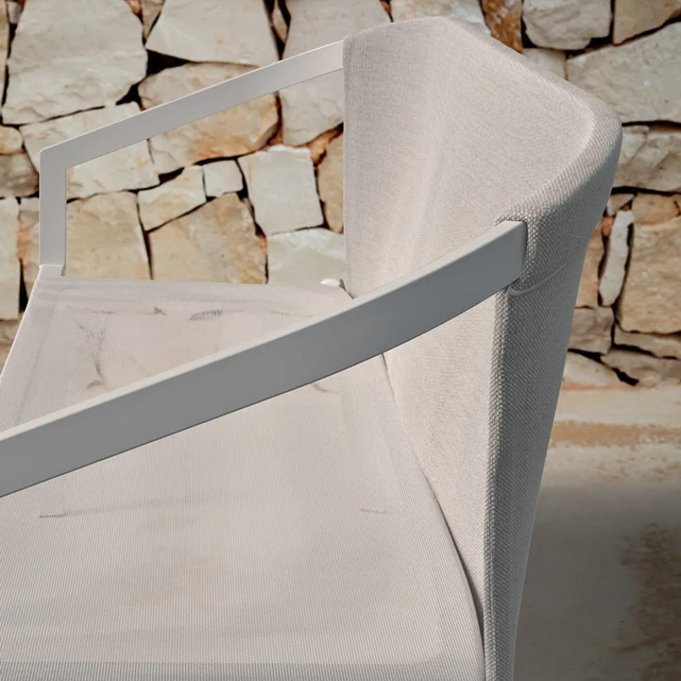 2-Sitzer Outdoor-Sofa mit Aluminiumstruktur Made in Italy - Zaika