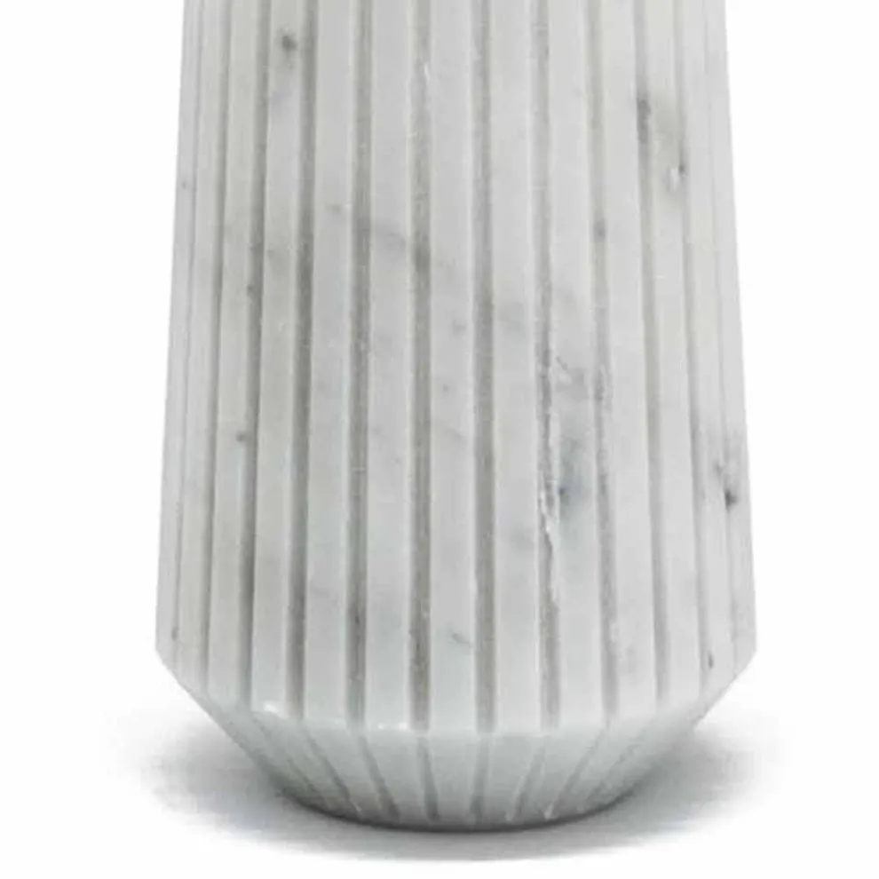 Moderne weiße Carrara Marmor dekorative Vase Made in Italy - Kairo