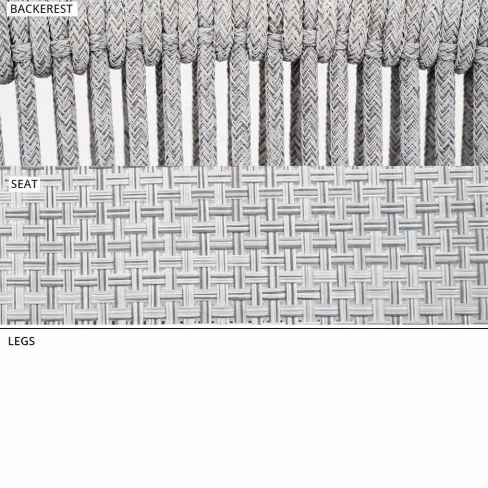 Stapelbarer Gartenstuhl aus Aluminium und technischem Stoff - Smart By Varaschin