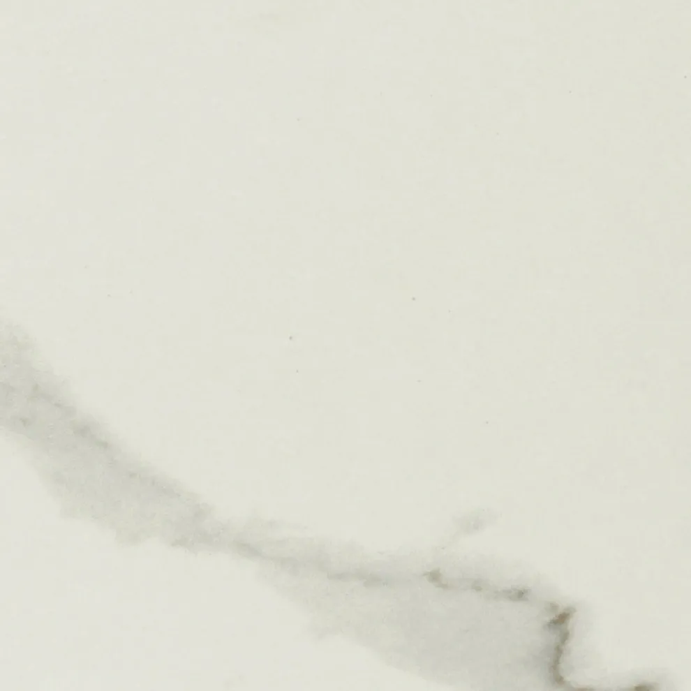 Gartentisch mit Holzsockel und Calacatta-Goldkeramikplatte - Infinity