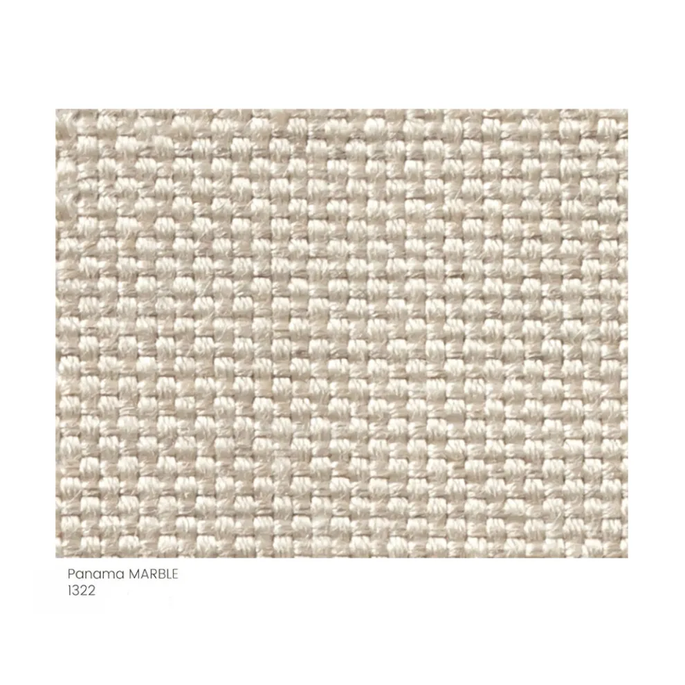 Gartenhocker gepolstert und bezogen mit Stoff Made in Italy - Butter