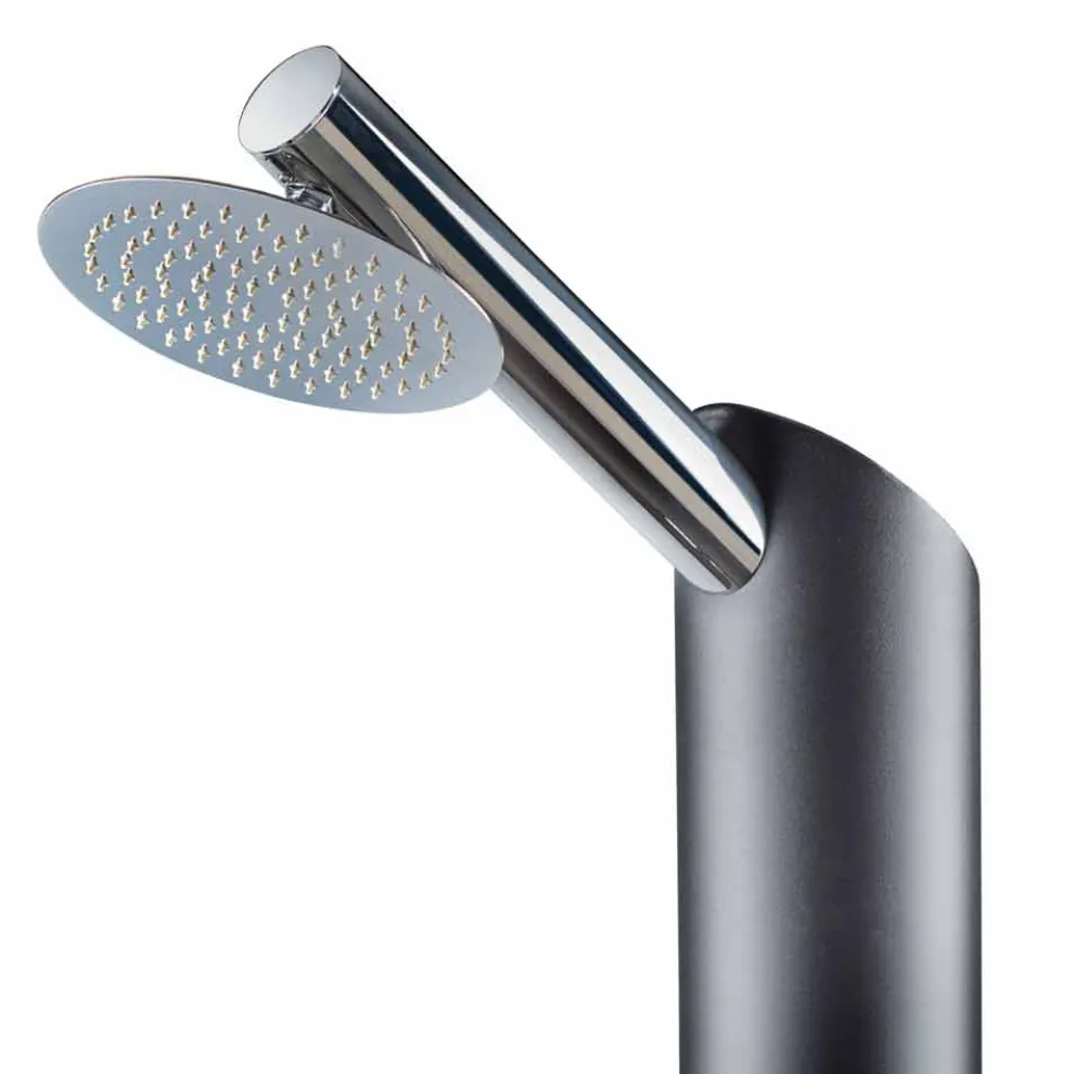 Solar Garden Duschsäule aus schwarzem Edelstahl Made in Italy - Werner